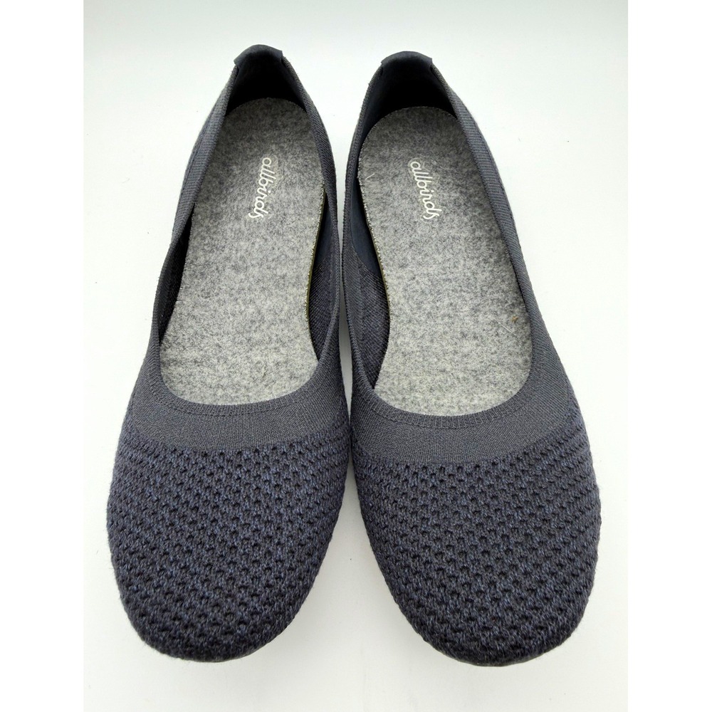 Allbirds Tree Breezers Knit Slip-On Ballet Flats Black Women's US 8 EU 38